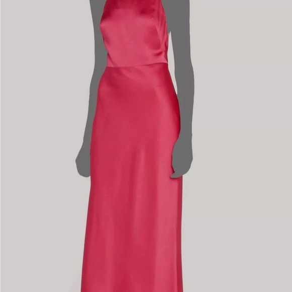 Satin low back Jason Wu midi dress - Picture 2 of 5